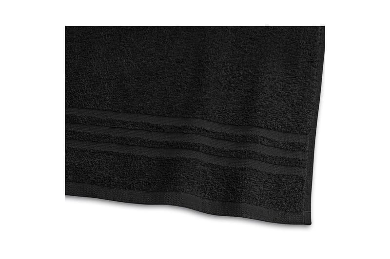 Gjesthåndkle Basic Frotté - Svart - Tekstiler - Tekstiler baderom - Håndklær