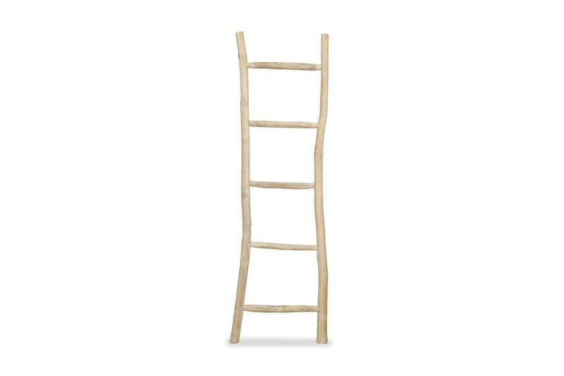 Håndklestige med 5 trinn teak 45x150 cm naturell - Tekstiler - Tekstiler baderom - Håndklær