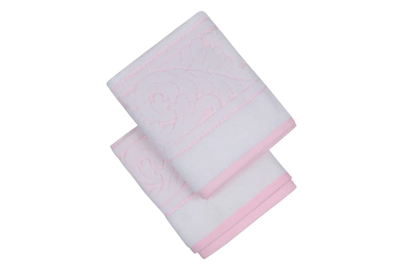 Hobby Håndkle 50x90 cm 2-pk - Rosa - Håndklær