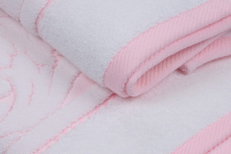 Hobby Håndkle 50x90 cm 2-pk - Rosa - Håndklær