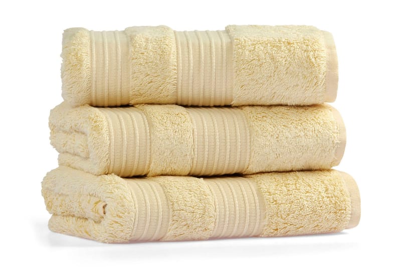 Morghyn Håndkle - Gul - Håndklær