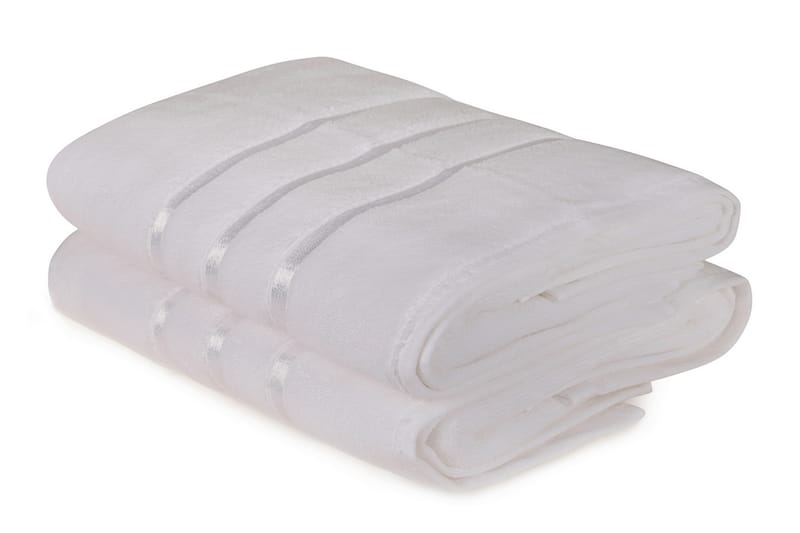 Ashburton Badehåndkle 2-pk - Hvit - Håndklær og badehåndkle - Strandhåndkle & strandbadelaken