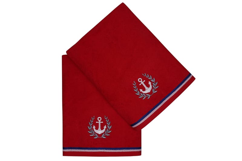 Ashburton Badehåndkle 2-pk - Rød - Håndklær og badehåndkle - Strandhåndkle & strandbadelaken
