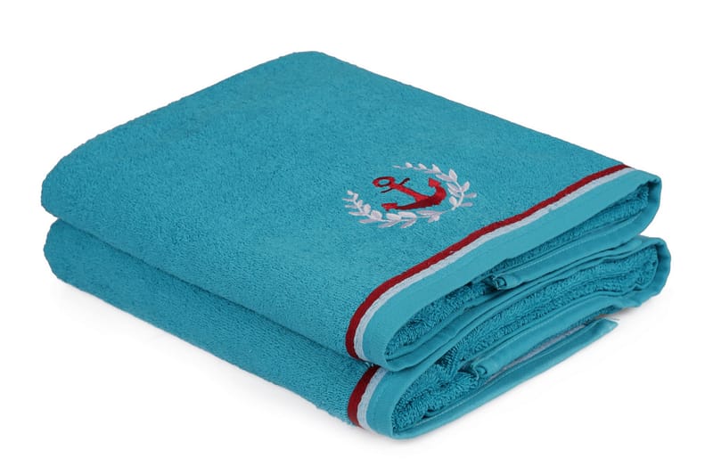 Ashburton Badehåndkle 2-pk - Turkis - Håndklær og badehåndkle - Strandhåndkle & strandbadelaken