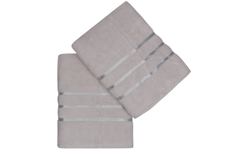 Ashburton Badehåndkle 2-pk - Lysegrå - Tekstiler - Tekstiler baderom - Håndklær og badehåndkle