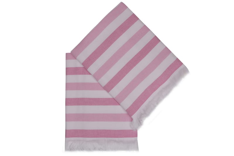 Ashburton Strandhåndkle 2-pk - Rosa/Hvit - Håndklær og badehåndkle - Strandhåndkle & strandbadelaken