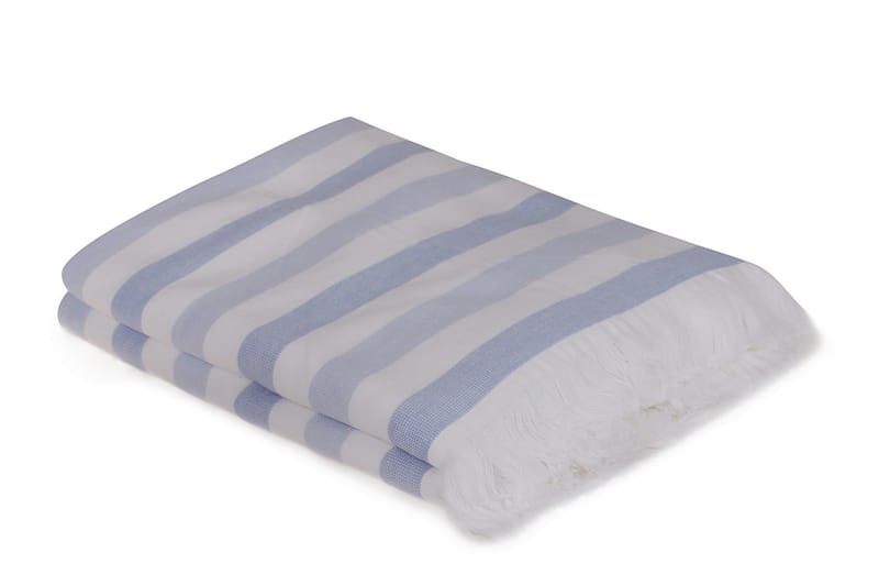 Ashburton Strandhåndkle 2-pk - Blå/Hvit - Håndklær og badehåndkle - Strandhåndkle & strandbadelaken