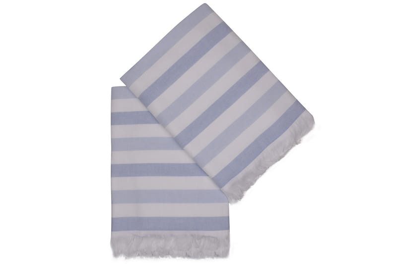 Ashburton Strandhåndkle 2-pk - Blå/Hvit - Håndklær og badehåndkle - Strandhåndkle & strandbadelaken