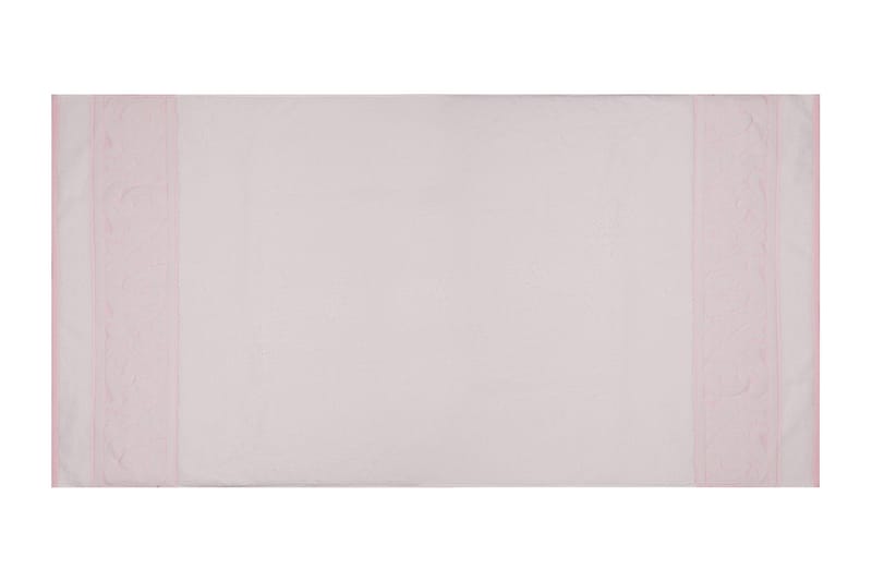 Hobby Badehåndkle 70x140 cm 2-pk - Hvit/Rosa - Tekstiler - Tekstiler baderom - Håndklær og badehåndkle