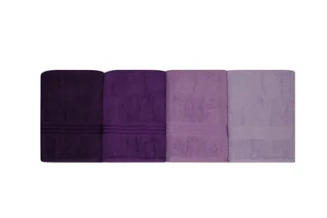 Hobby Badehåndkle 70x140 cm 4-pk - Lilla - Tekstiler - Tekstiler baderom - Håndklær og badehåndkle