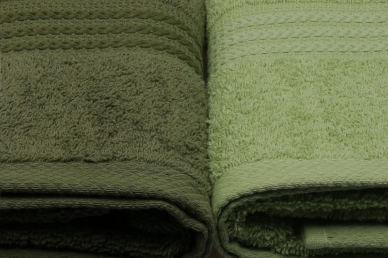 Hobby Badehåndkle 70x140 cm 4-pk - Grønn - Stort badelaken - Håndklær og badehåndkle - Strandhåndkle & strandbadelaken