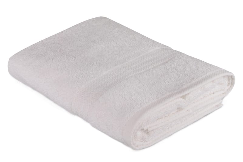 Hobby Badehåndkle 70x140 cm - Hvit - Strandhåndkle & strandbadelaken - Håndklær og badehåndkle - Stort badelaken