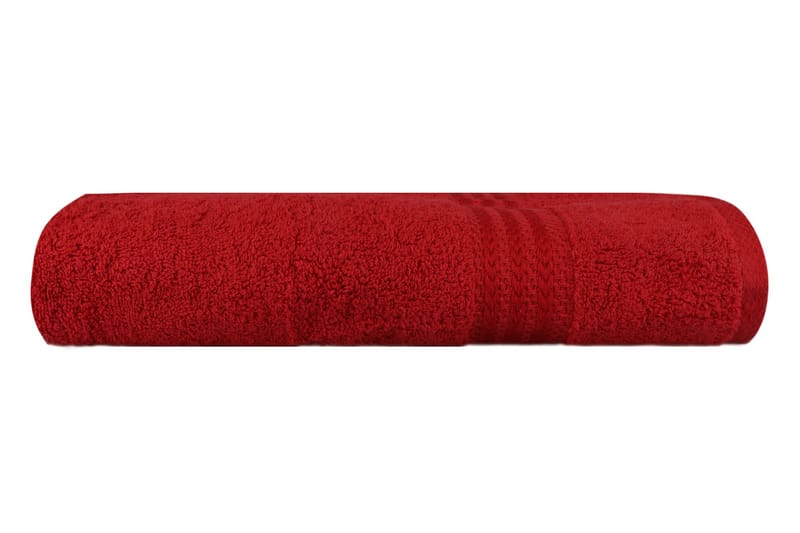 Hobby Badehåndkle 70x140 cm - Rød - Tekstiler - Tekstiler baderom - Håndklær og badehåndkle