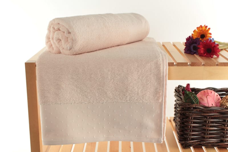 Landercost Badehåndkle 2-pk - Hvit - Håndklær og badehåndkle - Strandhåndkle & strandbadelaken