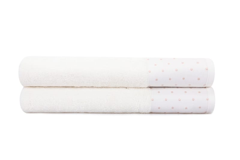 Landercost Badehåndkle 2-pk - Beige/Krem - Tekstiler - Tekstiler baderom - Håndklær og badehåndkle