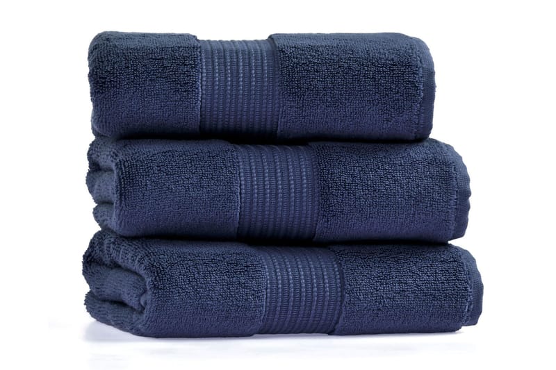 Morghyn Badehåndkle - Mørkeblå - Håndklær og badehåndkle - Strandhåndkle & strandbadelaken