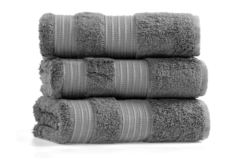Morghyn Badehåndkle - Mørkegrå - Stort badelaken - Håndklær og badehåndkle - Strandhåndkle & strandbadelaken
