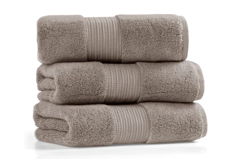 Morghyn Badehåndkle - Varmgrå - Strandhåndkle & strandbadelaken - Håndklær og badehåndkle