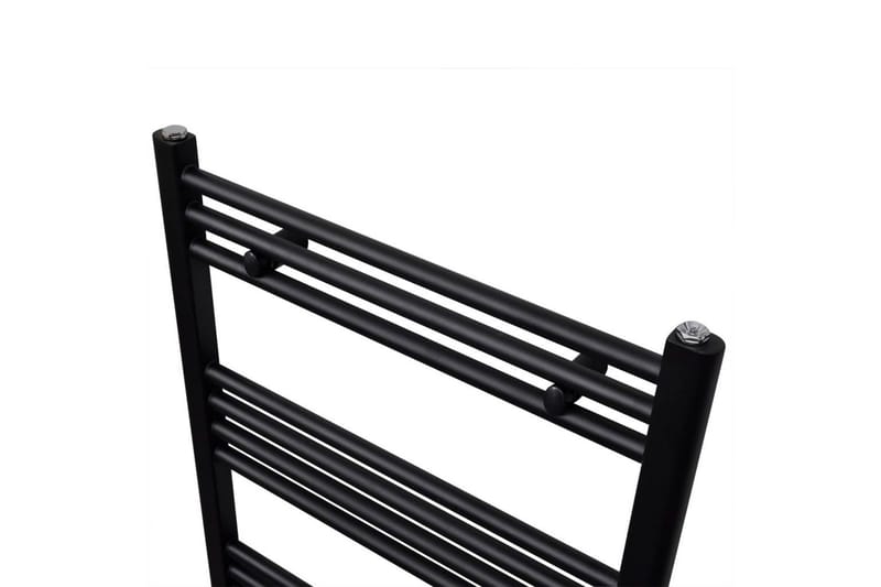 Radiator håndklestativ 500 x 1160 mm svart - Håndklær og badehåndkle - Strandhåndkle & strandbadelaken