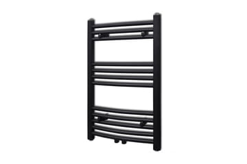 Radiator håndklestativ 500 x 764 mm svart - Tekstiler - Tekstiler baderom - Håndklær og badehåndkle
