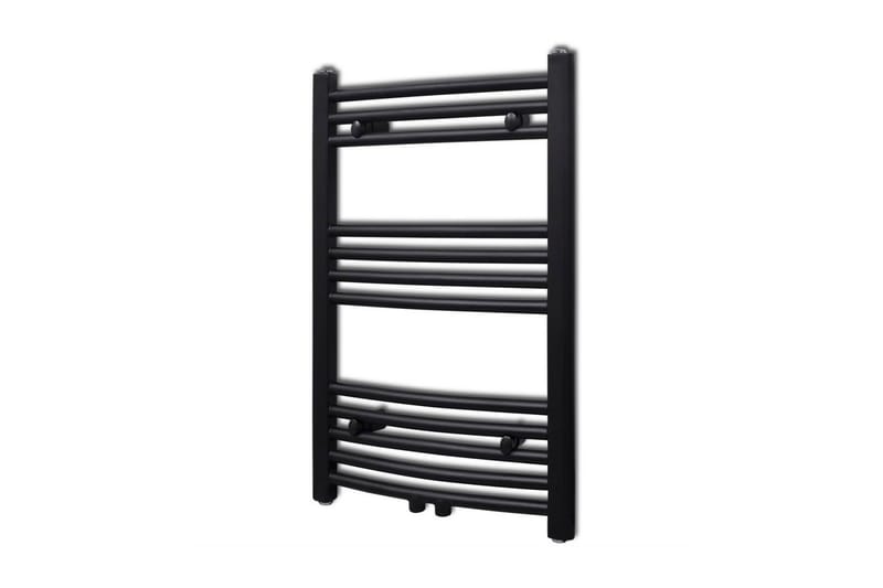 Radiator håndklestativ 500 x 764 mm svart - Tekstiler - Tekstiler baderom - Håndklær og badehåndkle