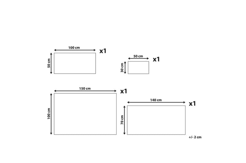 Håndkle Areora sett med 4 Beige - Beige - Tekstiler - Tekstiler baderom - Håndklær og badehåndkle