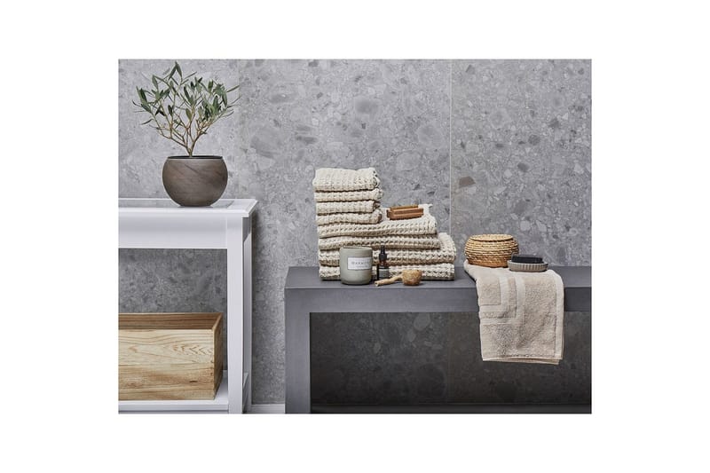 Håndkle Areora sett med 9 Beige - Beige - Tekstiler - Tekstiler baderom - Håndklær