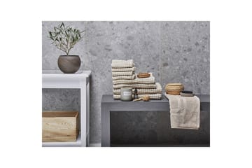 Håndkle Areora sett med 9 Beige - Beige - Tekstiler - Tekstiler baderom - Håndklær