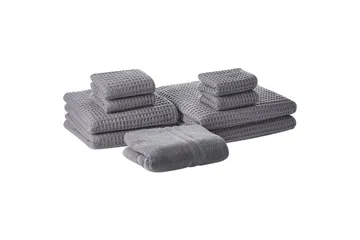 Håndkle Areora sett med 9 Grå