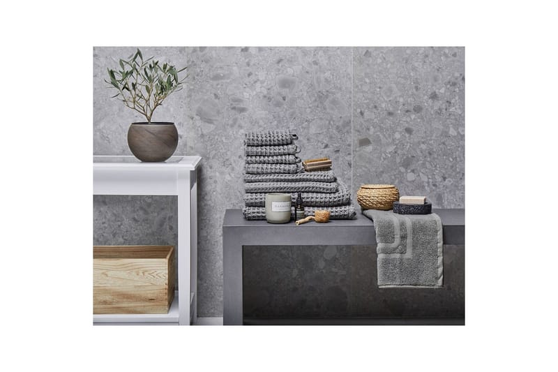 Håndkle Areora sett med 9 Grå - Grå - Tekstiler - Tekstiler baderom - Håndklær