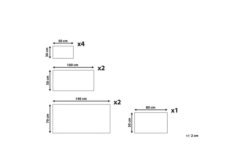 Håndkle Areora sett med 9 Hvit - Hvit - Tekstiler - Tekstiler baderom - Håndklær