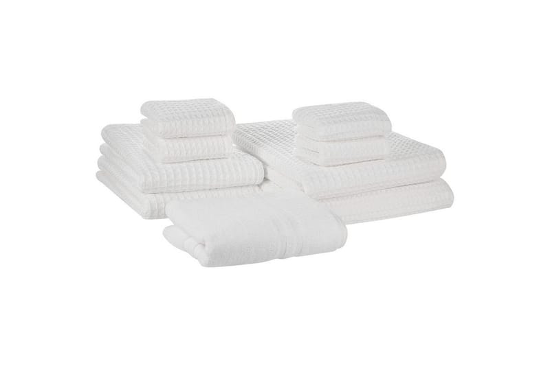 Håndkle Areora sett med 9 Hvit, Hvit