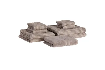 Håndkle Areora sett med 9 Taupe