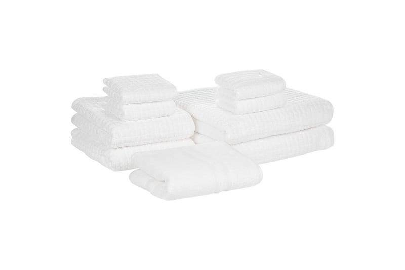 Håndkle Atai sett på 9 Hvit - Hvit - Tekstiler - Tekstiler baderom - Håndklær