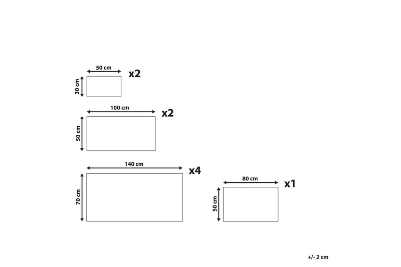 Håndkle Atiu sett på 9 Beige - Beige - Tekstiler - Tekstiler baderom - Håndklær