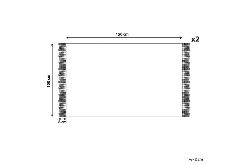 Håndkle Atiu sett på 2 Grønn - Grønn - Tekstiler - Tekstiler baderom - Håndklær og badehåndkle