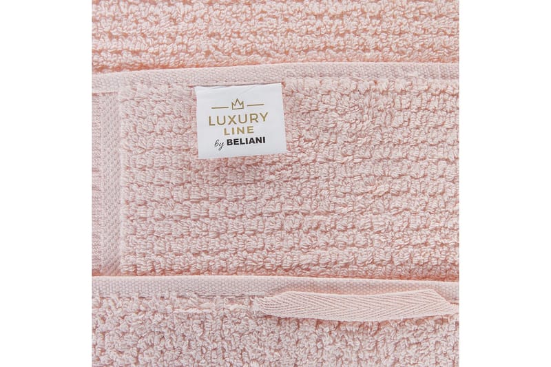 Håndkle Atiu sett på 2 Rosa - Rosa - Tekstiler - Tekstiler baderom - Håndklær og badehåndkle