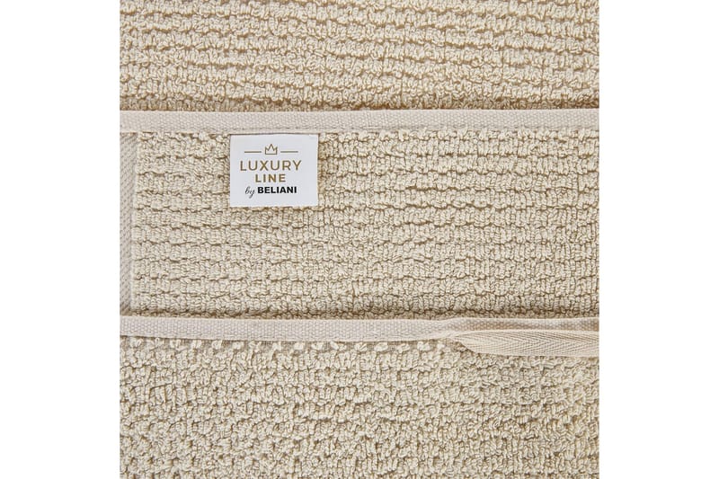Håndkle Atiu sett på 9 Beige - Beige - Tekstiler - Tekstiler baderom - Håndklær