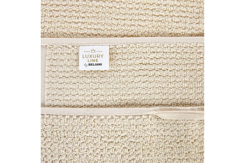 Håndkle Atiu sett på 2 Beige - Beige - Tekstiler - Tekstiler baderom - Håndklær og badehåndkle