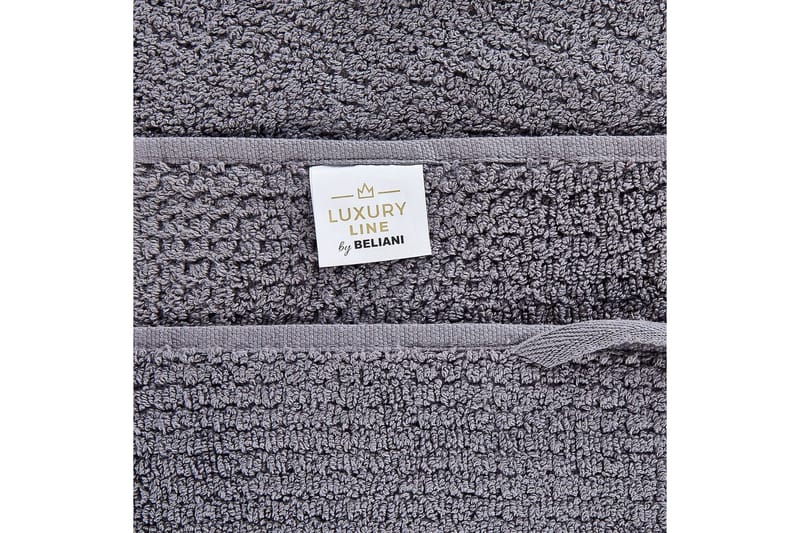 Håndkle Atiu sett på 2 Grå - Grå - Tekstiler - Tekstiler baderom - Håndklær og badehåndkle