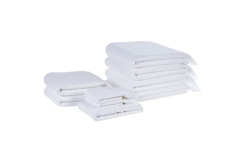 Håndkle Atiu sett på 9 Hvit, Hvit