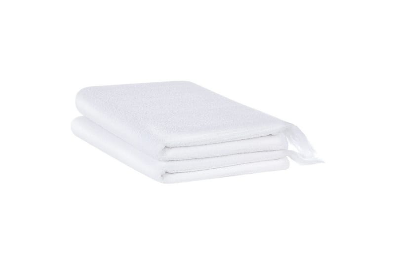 Håndkle Atiu sett på 2 Hvit, Hvit