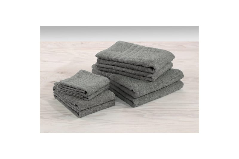 Håndkle Basic Frotté - Grå - Tekstiler - Tekstiler baderom - Håndklær
