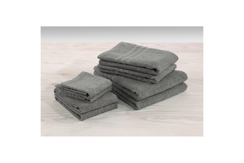 Håndkle Basic Frotté - Grå - Tekstiler - Tekstiler baderom - Håndklær