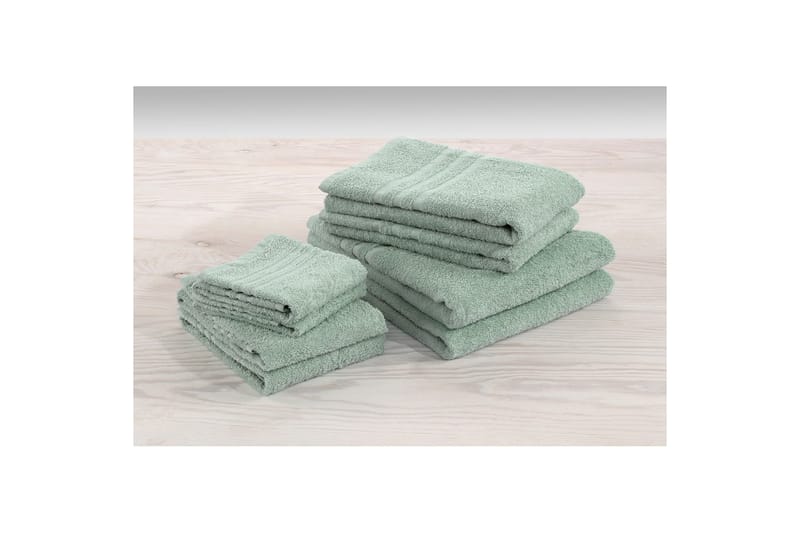 Håndkle Basic Frotté - Grønn - Tekstiler - Tekstiler baderom - Håndklær