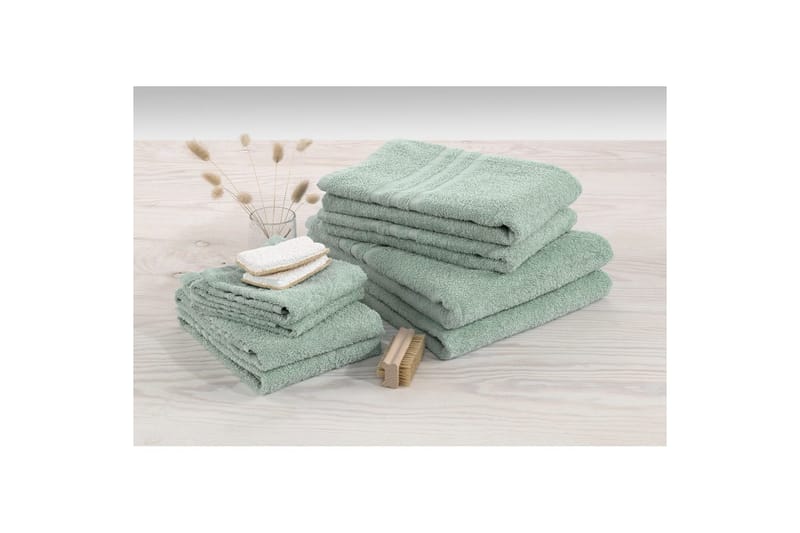 Håndkle Basic Frotté - Grønn - Tekstiler - Tekstiler baderom - Håndklær