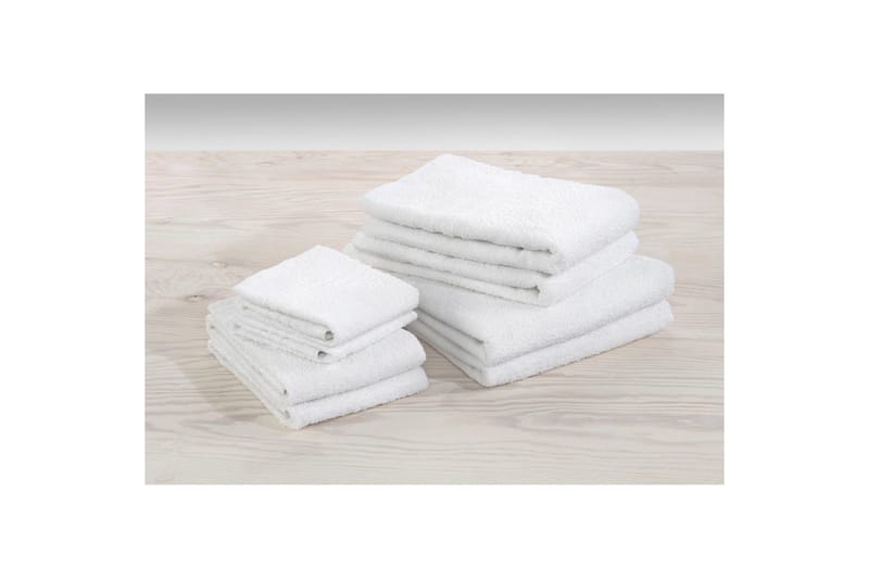 Håndkle Basic Frotté - Hvit - Tekstiler - Tekstiler baderom - Håndklær