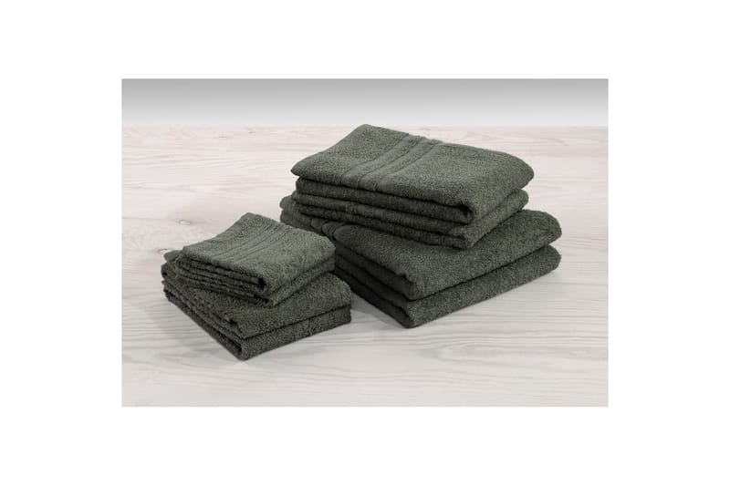 Håndkle Basic Frotté - Mørk grønn - Tekstiler - Tekstiler baderom - Håndklær