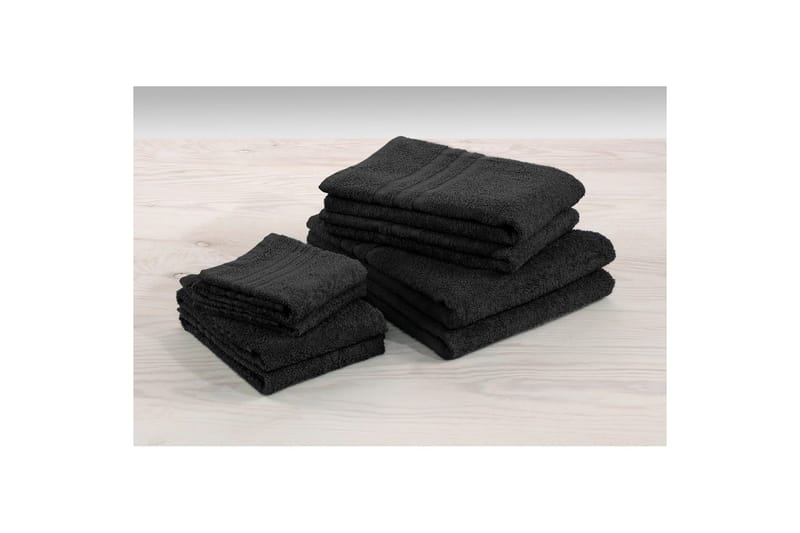 Håndkle Basic Frotté - Svart - Tekstiler - Tekstiler baderom - Håndklær