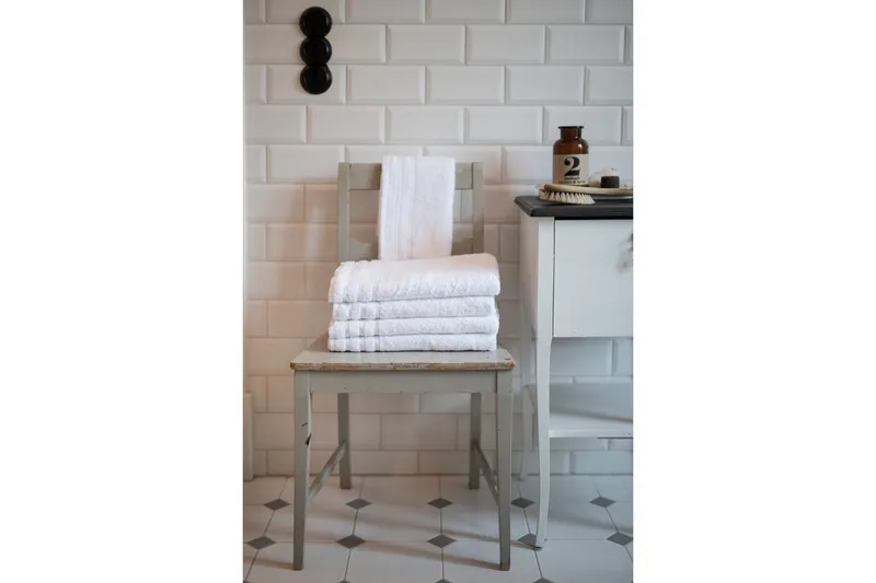 Håndkle Corfu Hvit - 50 x 70 cm - Tekstiler - Tekstiler baderom - Håndklær